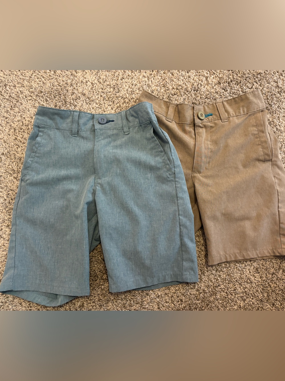 Reel Legends Light Teal & Dark Khaki Shorts Set
